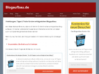 Screenshot des Blogs Blogaufbau.de
