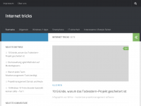 Screenshot des Blogs Internettricks