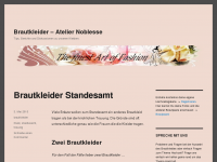 Screenshot des Blogs Brautkleider
