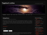 Screenshot des Blogs Tagebuch online