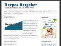 Screenshot des Blogs Gegen Lippenherpes