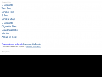 Screenshot des Blogs E-Zigaretten Test
