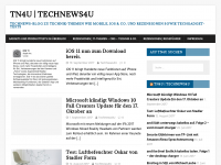 Screenshot des Blogs TechNews4U