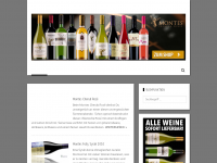 Screenshot des Blogs MONTES Wein
