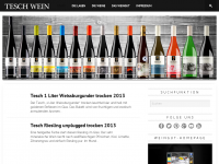 Screenshot des Blogs Tesch Wein