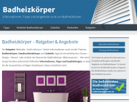 Screenshot des Blogs Badheizkörper