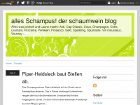Screenshot des Blogs alles Schampus!