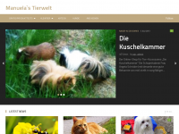 Screenshot des Blogs Manuela´s Tierwelt