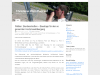 Screenshot des Blogs Christians Wein Podcast