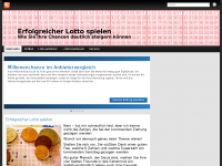 Screenshot des Blogs Erfolgreicher Lotto spielen