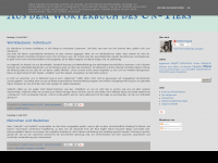 Screenshot des Blogs Aus dem Wörterbuch des Un-Tiers