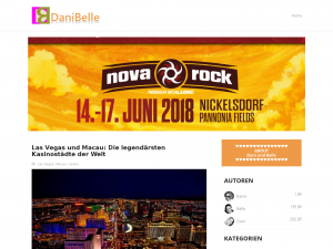Screenshot des Blogs DaniBelle