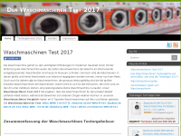 Screenshot des Blogs Der Waschmaschinen Test