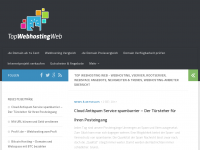 Screenshot des Blogs Top Webhosting Web