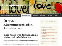 Screenshot des Blogs Altersspielraum