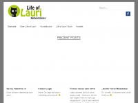 Screenshot des Blogs Life of Lauri – Katzen Comics