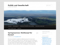 Screenshot des Blogs Politik und Gesellschaft