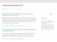 Screenshot des Blogs Sendungsverfolgung Blog