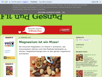 Screenshot des Blogs Fit und Gesund