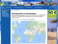 Screenshot des Blogs Reiseberichte