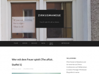 Screenshot des Blogs Zirkusmanege