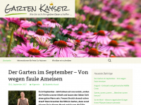 Screenshot des Blogs Garten Kayser