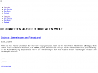 Screenshot des Blogs CloudScience – Der digitale Wahnsinn