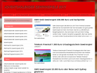 Screenshot des Blogs Adventskalender Online