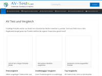 Screenshot des Blogs Test und Vergleich