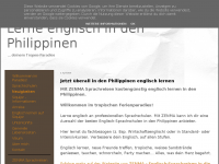 Screenshot des Blogs Lerne englisch in den Philippinen