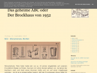Screenshot des Blogs Das geheime ABC oder Der Brockhaus von 1952
