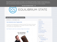 Screenshot des Blogs Equilibrium State Blog