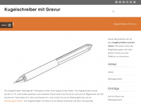 Screenshot des Blogs Kuli mit Gravur – Blog