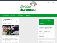 Screenshot des Blogs Green Hedonista