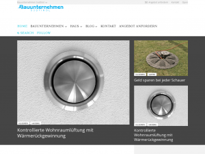 Screenshot des Blogs Bauunternehmen Südtirol