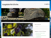 Screenshot des Blogs Ausgelatschte Schuhe. Das Wanderblog.