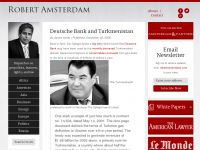 Screenshot des Blogs Robert Amsterdam