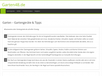 Screenshot des Blogs Garteninfo