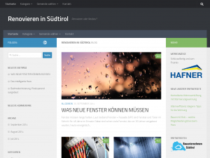 Screenshot des Blogs Renovieren in Südtirol