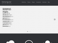 Screenshot des Blogs Getangular – Alles über WordPress