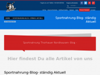 Screenshot des Blogs Sportnahrung-Thorhauer
