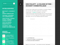 Screenshot des Blogs Buchtinte