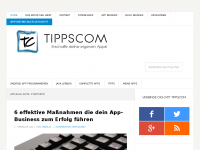 Screenshot des Blogs Tippscom.de