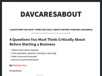 Screenshot des Blogs davcaresabout