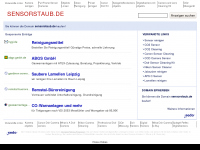 Screenshot des Blogs SensorStaub