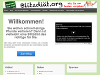 Screenshot des Blogs Die Blitzdiät