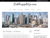Screenshot des Blogs Lieblingsplätze.com