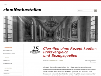 Screenshot des Blogs Clomifen in der Sportmedizin