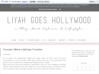 Screenshot des Blogs LiyahGoesHollywood