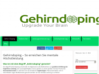 Screenshot des Blogs Gehirndoping